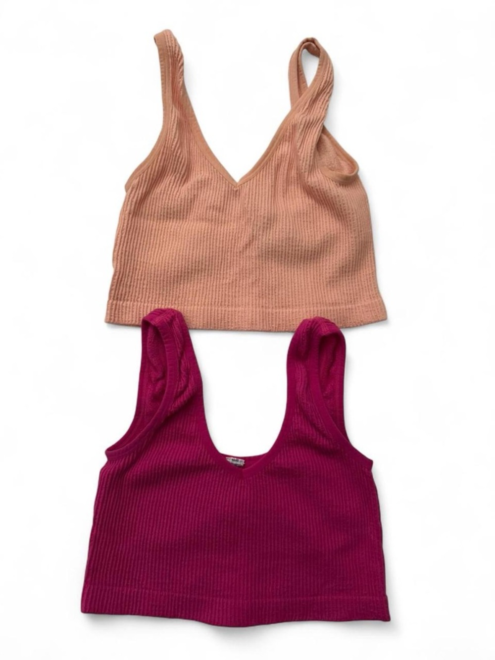 Forever 21 Ribbed Crop Top Duo